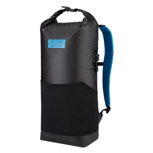 Mustang Highwater 22L Waterproof Backpack - Black/Azure Blue MA261502-168-0-233