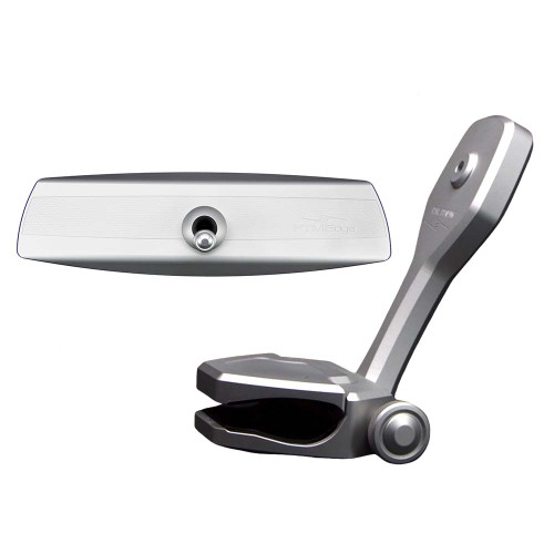 PTM Edge Mirror/Bracket Kit w/VR-140 Elite Mirror &amp; ZXR-320 (Silver) P12848-1320TEBCL