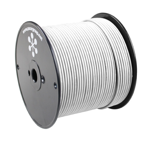 Pacer White 8 AWG Primary Wire - 500&#39; WUL8WH-500