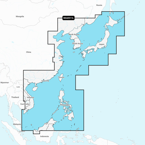 Garmin Navionics+ NSAE011L - China Sea &amp; Japan - Marine Chart 010-C1214-20