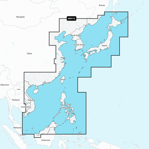 Garmin Navionics Vision+ NVAE011L - China Sea &amp; Japan - Marine Chart 010-C1214-00