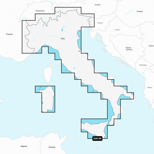 Garmin Navionics Vision+ NVEU073R - Italy, Lakes &amp; Rivers - Marine Chart 010-C1268-00