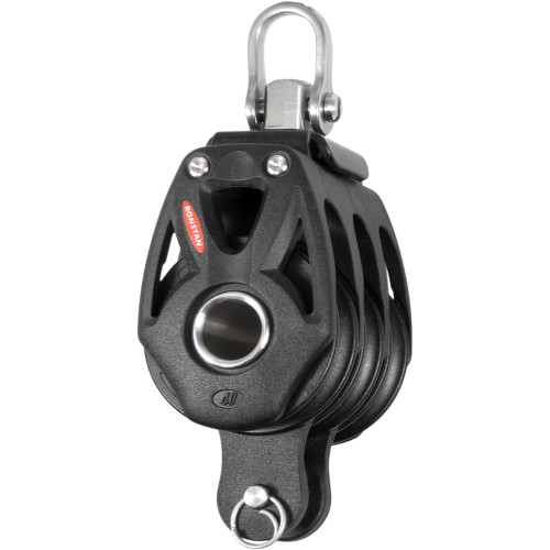 Ronstan Series 40 Orbit BB Triple Block w/Becket &amp; Swivel Shackle RF48310