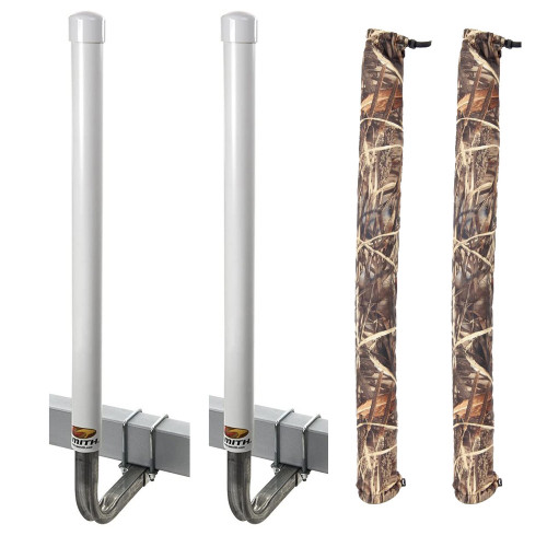 C.E. Smith 60" Post Guide-On w/Unlighted Posts &amp; FREE Camo Wet Lands Post Guide-On Pads 27640-903