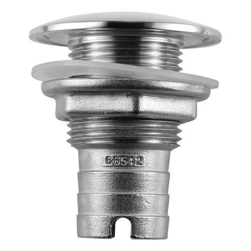 Attwood Stainless Steel Thru-Hull Short Straight Barbed - 1" Inner Diameter 66542-3