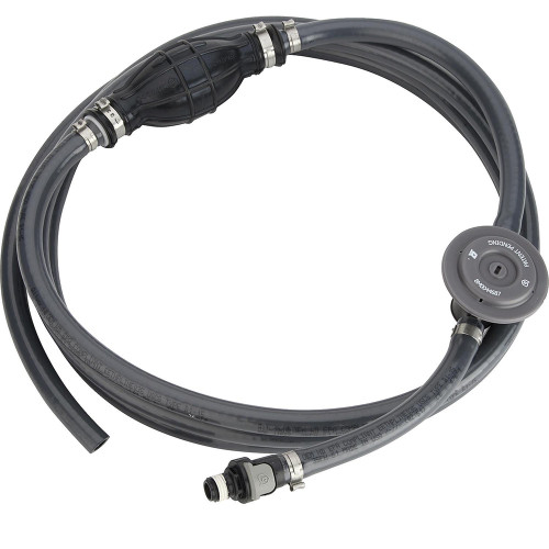Attwood Universal Fuel Line Kit - 3/8" Dia. x 12&#39; Length w/Sprayless Connectors &amp; Fuel Demand Valve 93812UUSD7