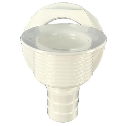 T-H Marine Straight Barbed All-Purpose Drain - White APD-2-DP