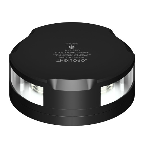 Lopolight 360-Degree Anchor Light - 2NM - Black Housing w/FB Base 201-012-FB-B