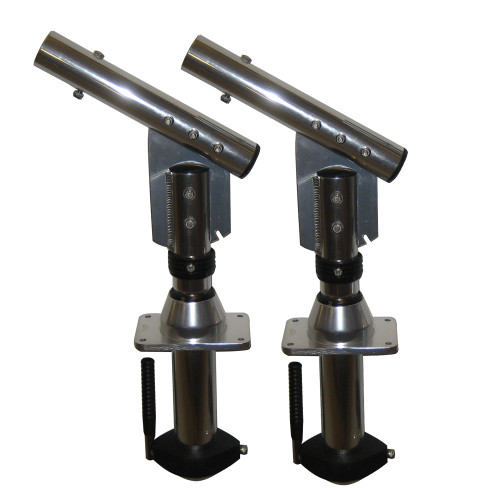 Lee's Sidewinder Bolt-In Outrigger Mounts, Lay-Down Version - Silver(Pair) SW9300