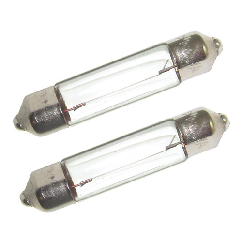 Perko Double Ended Festoon Bulbs - 12V, 10W, .74A - Pair 0070DP0CLR