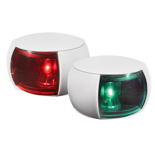 Hella Marine NaviLED Port & Starboard Pair - 2nm - Colored Lens/White Housing 980520811