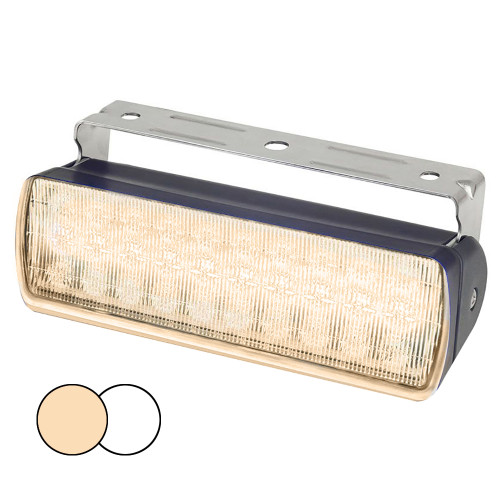Hella Marine Sea Hawk XL Dual Color LED Floodlights - Warm White/White LED - Black Housing 980950081