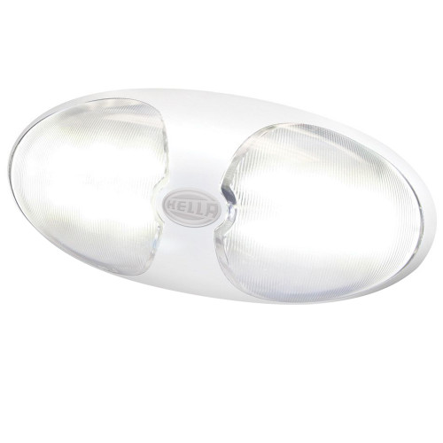 Hella Marine DuraLED 12 Interior/Exterior Lamp - White LED - White Housing 959700101