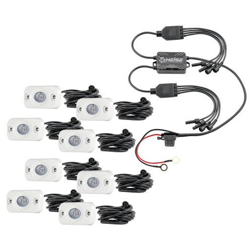 HEISE RGB Accent Light Kit - 8 Pack HE-8MLRGBK