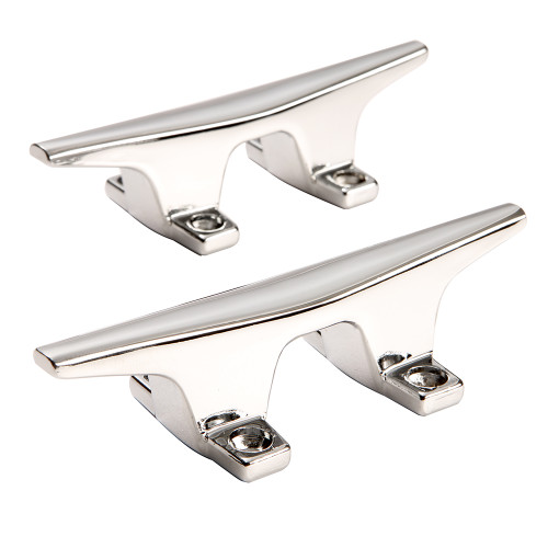 Attwood ZAMAK Chrome Plated Zinc Cleats - Pair - 4-1/2" 6244-6