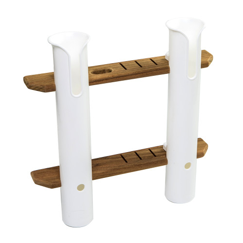 Whitecap Teak 2-Rod Tournament Storage Rack 63448