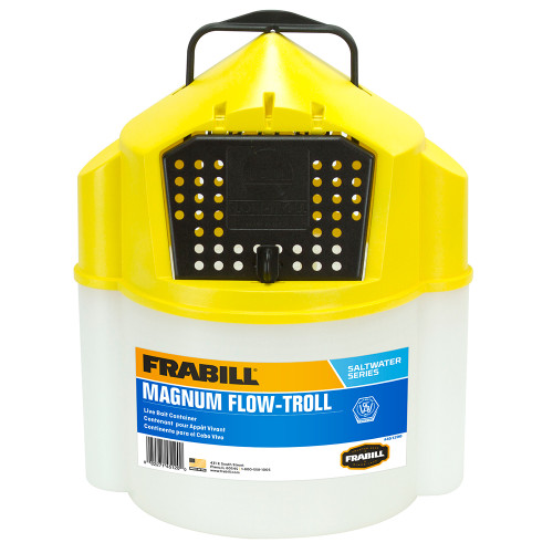 Frabill Magnum Flow Troll&reg; Shrimp Bucket - 10 Quart 451205