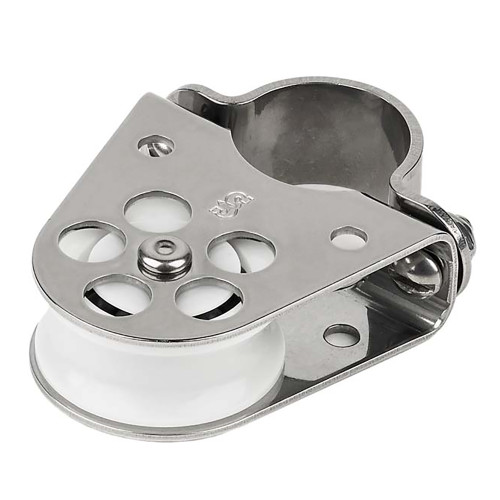 Schaefer Clamp-On Furling Line Stanchion Lead Block - 1" Ball Bearing 300-34