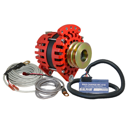 Balmar Alternator 3.15" Dual Foot Saddle Dual V Pulley Regulator &amp; Temp Sensor - 170A Kit - 12V XT-DF-170-DV-KIT