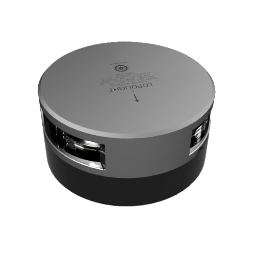 Lopolight Series 201-011 - Masthead Light - 3NM - Horizontal Mount - White - Silver Housing 201-011KL