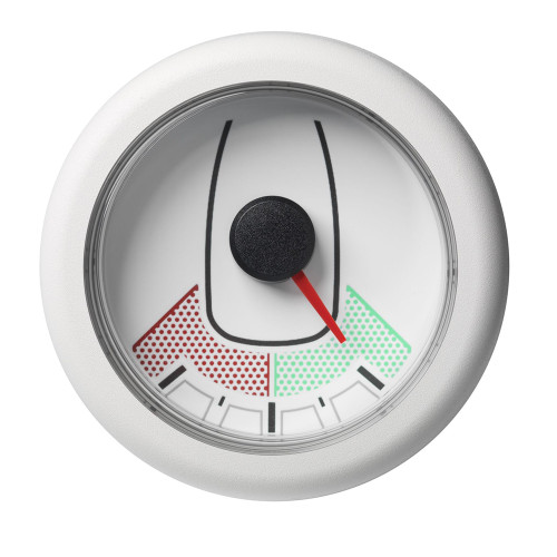 Veratron 52MM (2-1/16") OceanLink Rudder Angle Gauge - Left/Right - White Dial &amp; Bezel A2C1066090001