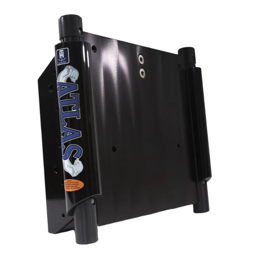 T-H Marine ATLAS&trade; 12" Set Back Hydraulic Jack Plate - Gloss Black Anodized AHJ-12V-B-DP