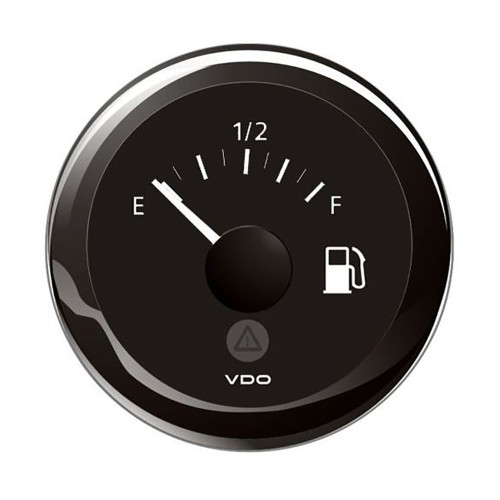 Veratron 52MM (2-1/16") ViewLine Tank Level Gauge E/F - 3-180 Ohm - Black Dial &amp; Bezel A2C59514091