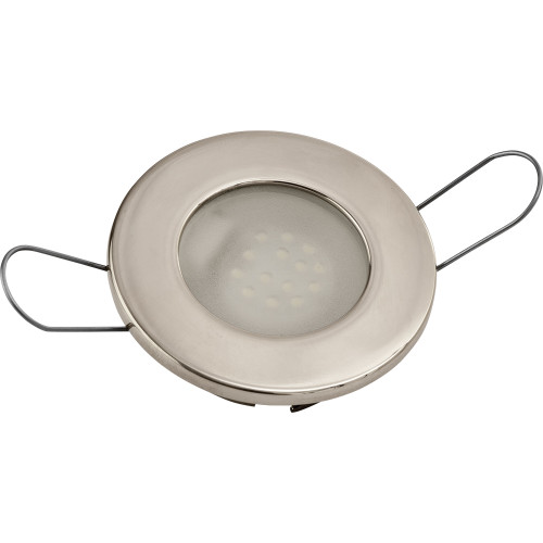 Sea-Dog LED Overhead Light - Brushed Finish - 60 Lumens - Frosted Lens - Stamped 304 Stainless Steel 404232-3