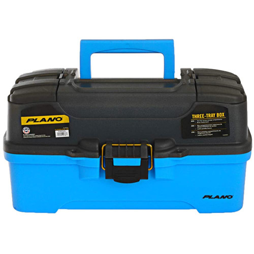 Plano 3-Tray Tackle Box w/Dual Top Access - Smoke &amp; Bright Blue PLAMT6231