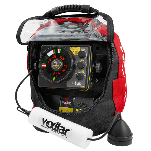 Vexilar UP30PV Ultra Pack Combo w/Broadband Transducer, Lithium Ion Battery &amp; Charger UPLI30BB