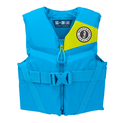 Mustang Youth REV Foam Vest - Blue - Youth MV3570-268-0-206