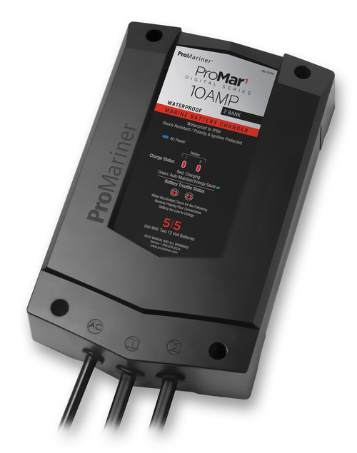 ProMariner ProMar 1 DS 10 Amp 2 Bank Battery Charger 31510