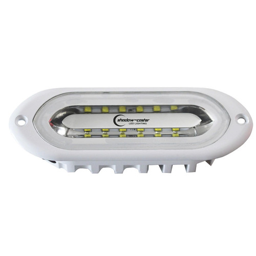 Shadow Caster SCM-SL Spreader Light White, Blue, Red LED Flush Mount White Housing SCM-SLF-WBR-WH
