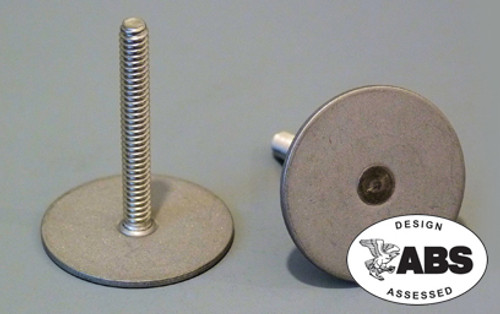 Weld Mount 1.50" Tall #10 x 24 ST125-1024-24SS SS Stud 1.25" Base 10 Pack 102424