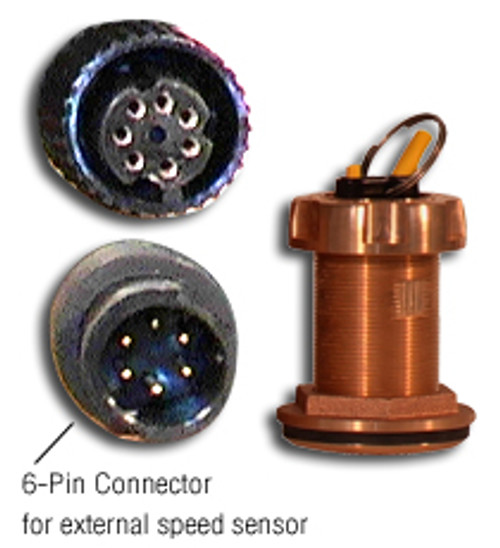 Furuno 235DT-MSE Low Profile Bronze Thru-Hull  Depth and Temp NMEA0183 Smart Sensor 235DT-MSE