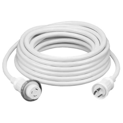 Hubbell HBL61CM08W 30A 50 Foot White Shore Cord HBL61CM08W
