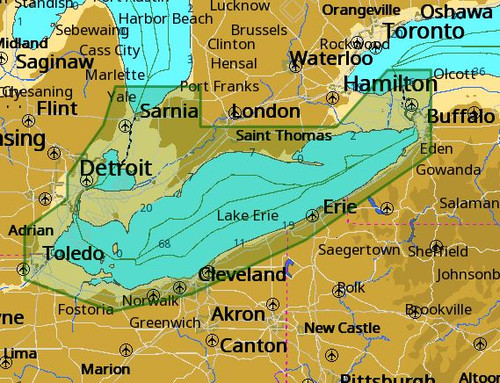 C-MAP M-NA-D933 4D Local Lake Erie And Lake St Clair M-NA-D933-MS