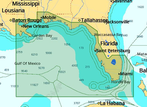 C-MAP M-NA-D944 4D Local St Lucie Inlet - New Orleans M-NA-D944-MS