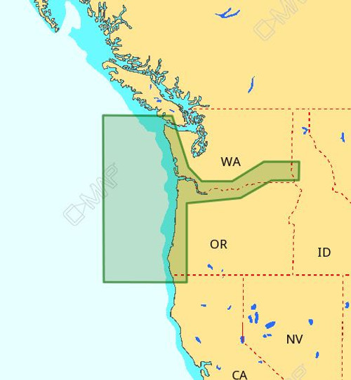 C-MAP M-NA-D954 4D Local Cape Blanco - Cape Flattery M-NA-D954-MS