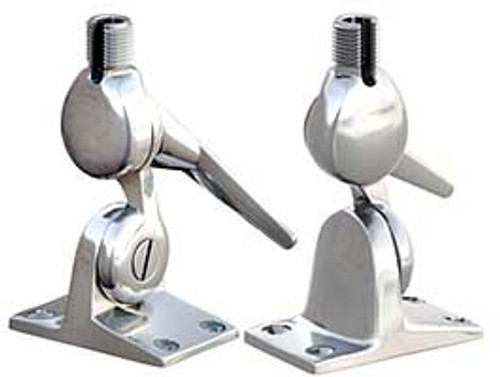 Shakespeare 5187 Stainless Steel Nutless 4WAY Ratchet Mnt 5187