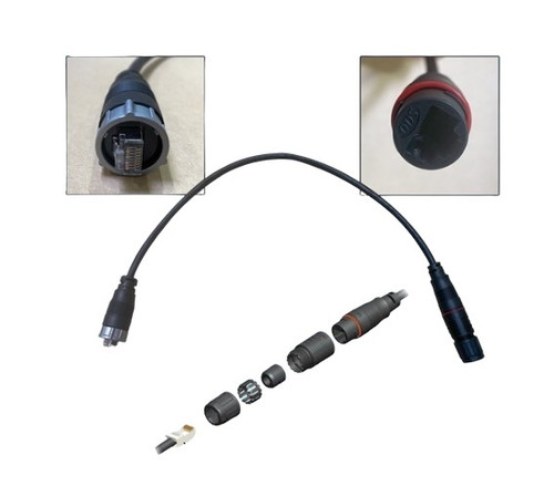 Furuno WRJ-ADP-05M 0.5m Waterproof RJ45 Male to RJ45 adapter Cable WRJ-ADP-05M