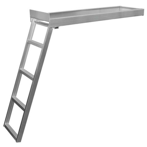 Jif Marine 4-Step Under Deck Ladder Aluminum - Jif Marine (Csd1)