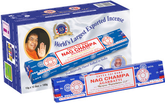 Satya Natural Nag Champa Incense Sticks- 15g Pack