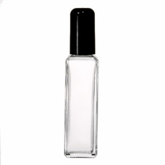 30ml [1 oz] Square Style Perfume Empty Refillable Glass Bottle with Domed caps