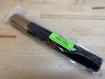 Aloe Vera, Bulk Pack Hand Dipped Exotic Incense Sticks [11 Inch, Approx 90-100 Sticks Per Bundle/Pack]