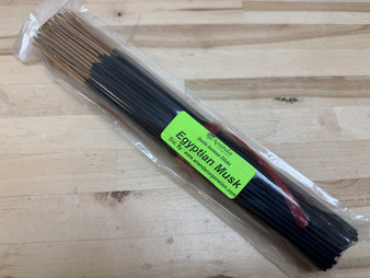 Egyptian Musk, Bulk Pack Incense Sticks Hand Dipped (Aprox 90-100 Sticks Per Bundle/Pack)