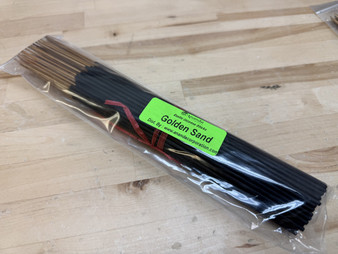 Golden Sand, Bulk Pack Incense Sticks Hand Dipped (Aprox 90-100 Sticks Per Bundle/Pack)