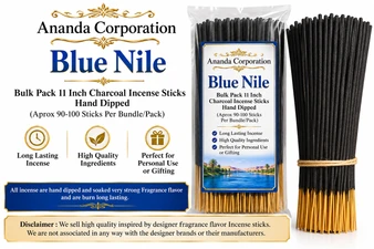 Blue Nile, Bulk Pack Incense Sticks Hand Dipped (Aprox 90-100 Sticks Per Bundle/Pack)