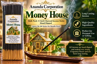 Money House, Bulk Pack Incense Sticks Hand Dipped (Aprox 90-100 Sticks Per Bundle/Pack)