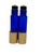 10ml (1/3 oz) Cobalt Blue Rollon Bottle With Stainless Steel Roller and Aluminum Gold Caps